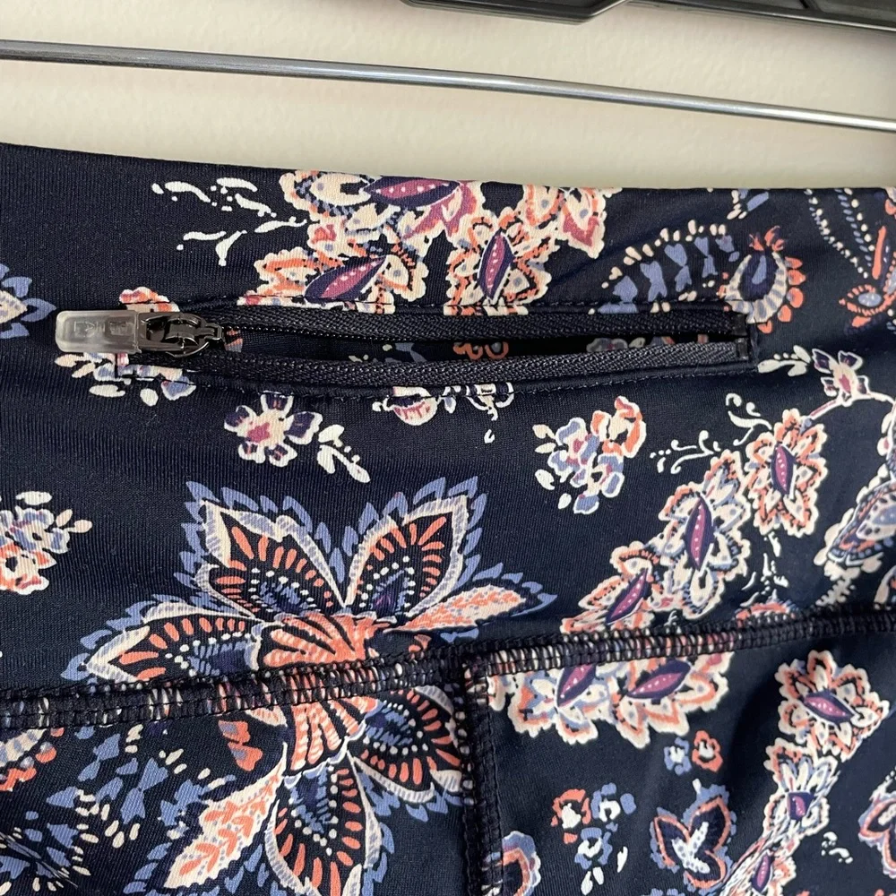 J. Jill Fit Paisley Floral Leggings Size XL Petite - Picture 3 of 5